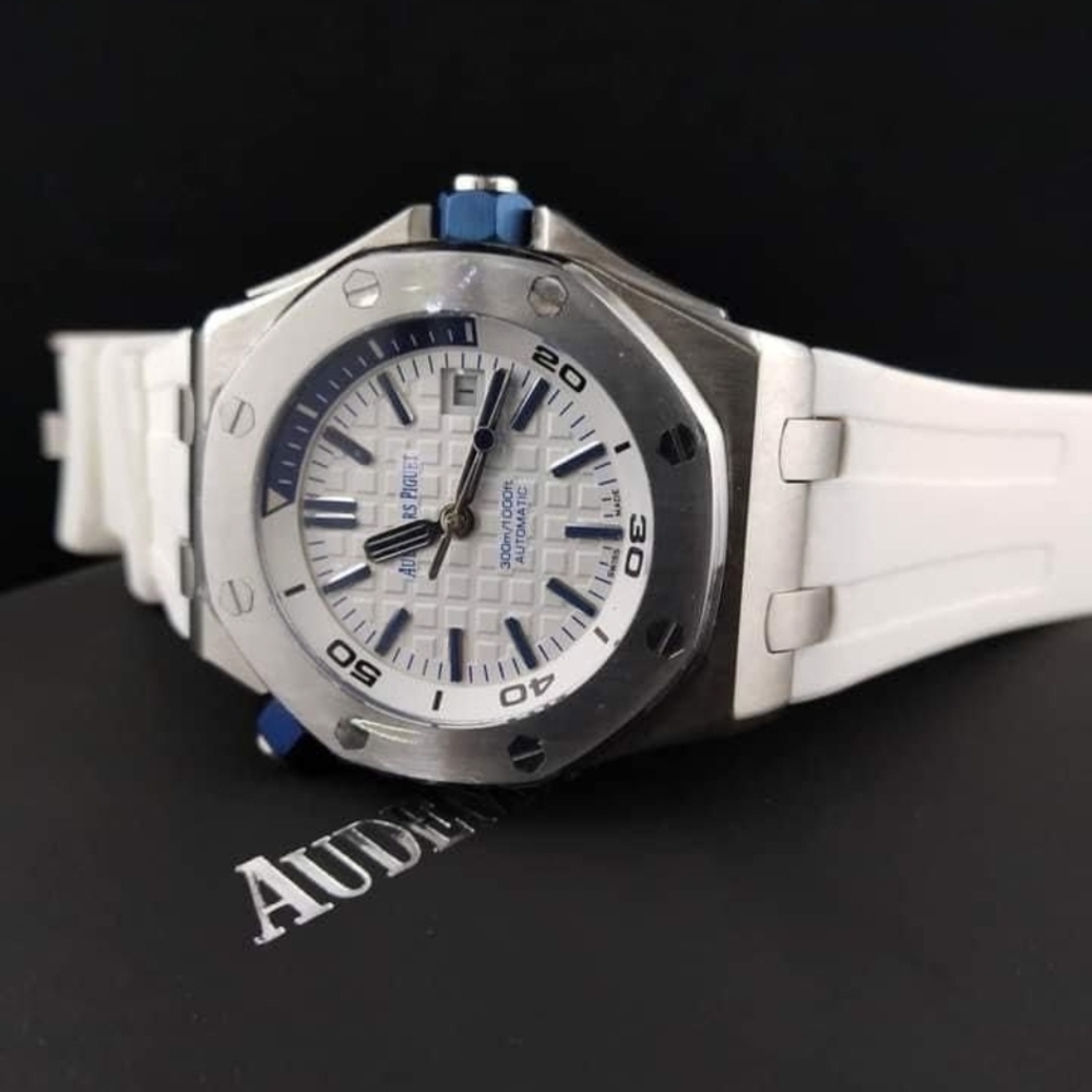 Watch white and blue